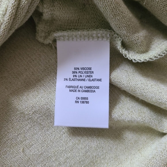 Reitmans Signature Women's XXL Shirt Avocado Green Casual Chic Dolman Sleeves - Picture 12 of 14